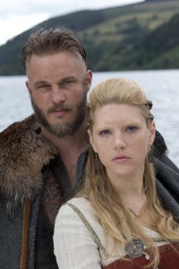 Travis Fimmel as Ragnar Lothbrok and Katheryn Winnick as Lagertha. (History Channel)
